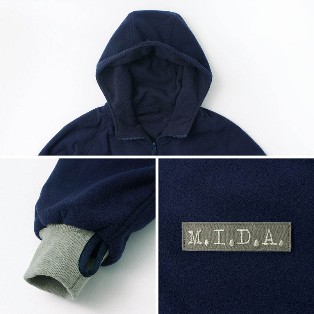 M.I.D.A. / Polartec boa toison zip-up