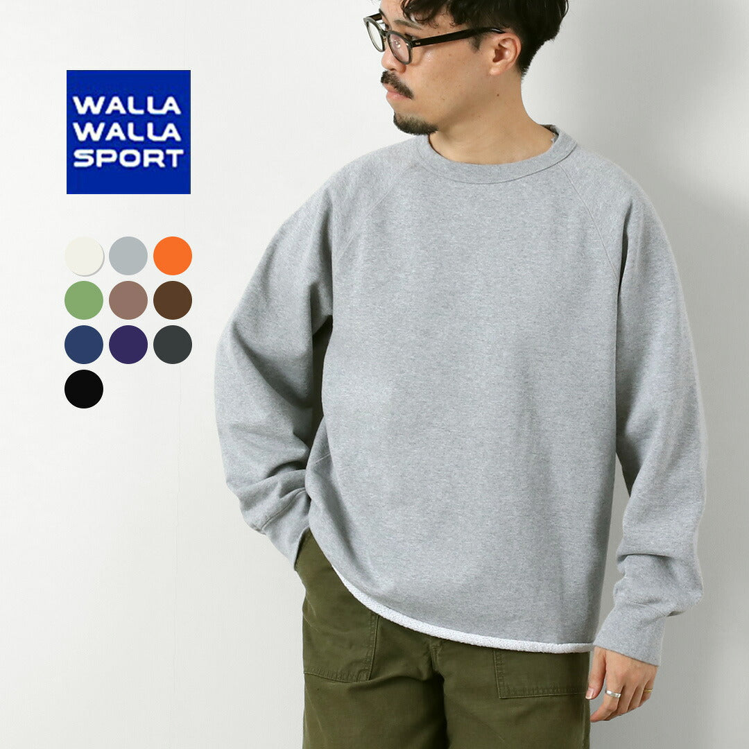 WALLA WALLA SPORT / 13oz 크루넥 스웨트셔츠
