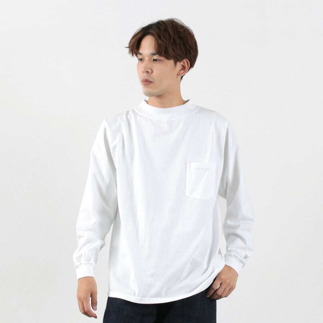 GOODWEAR / Long Sleeve Mock Neck Pocket T-Shirt