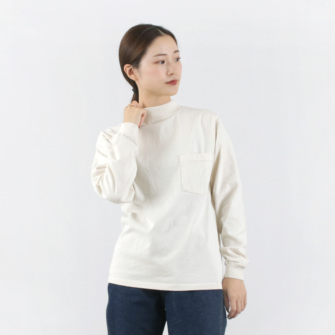 GOODWEAR / Long Sleeve Mock Neck Pocket T-Shirt