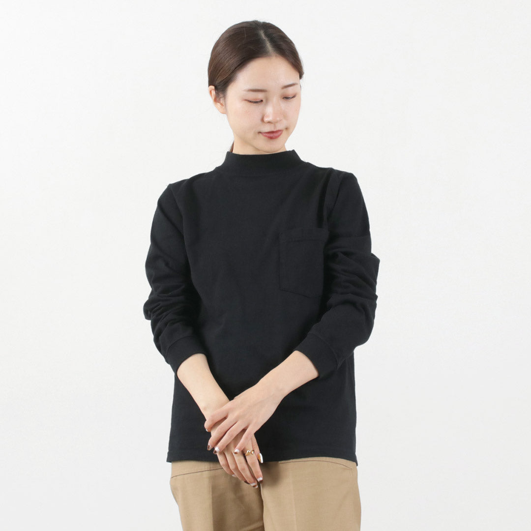 GOODWEAR / Long Sleeve Mock Neck Pocket T-Shirt