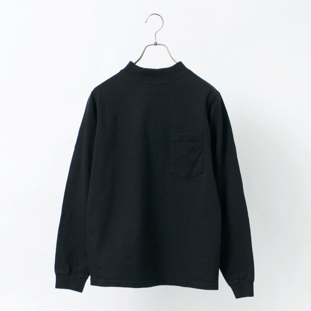 GOODWEAR / Long Sleeve Mock Neck Pocket T-Shirt