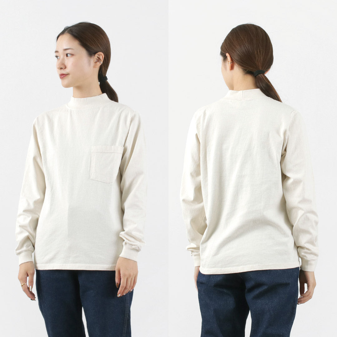 GOODWEAR / Long Sleeve Mock Neck Pocket T-Shirt