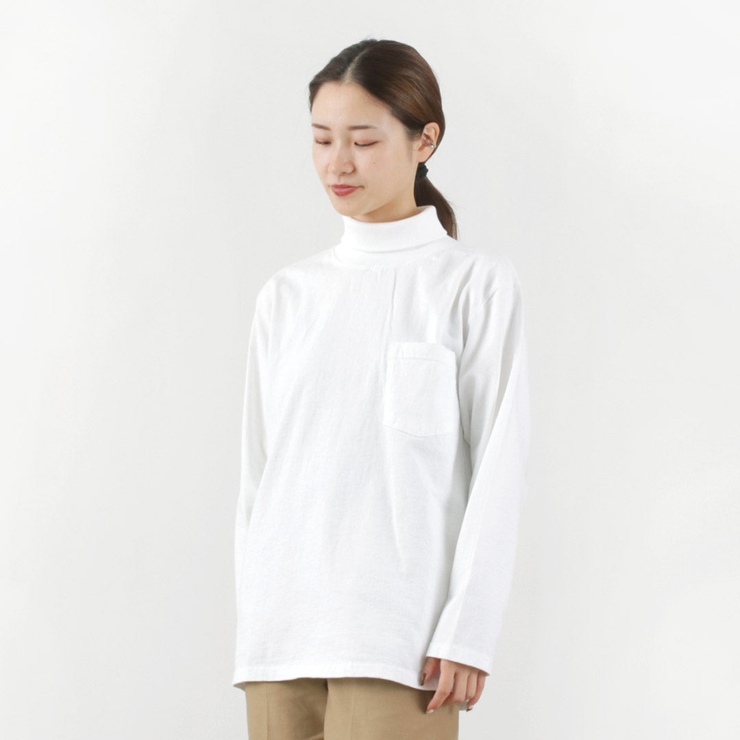 GOODWEAR / Long Sleeve Turtle Neck Pocket Tee