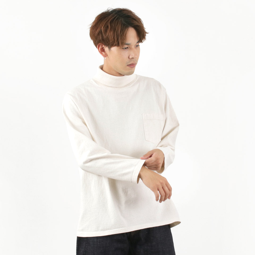 GOODWEAR / Long Sleeve Turtle Neck Pocket Tee