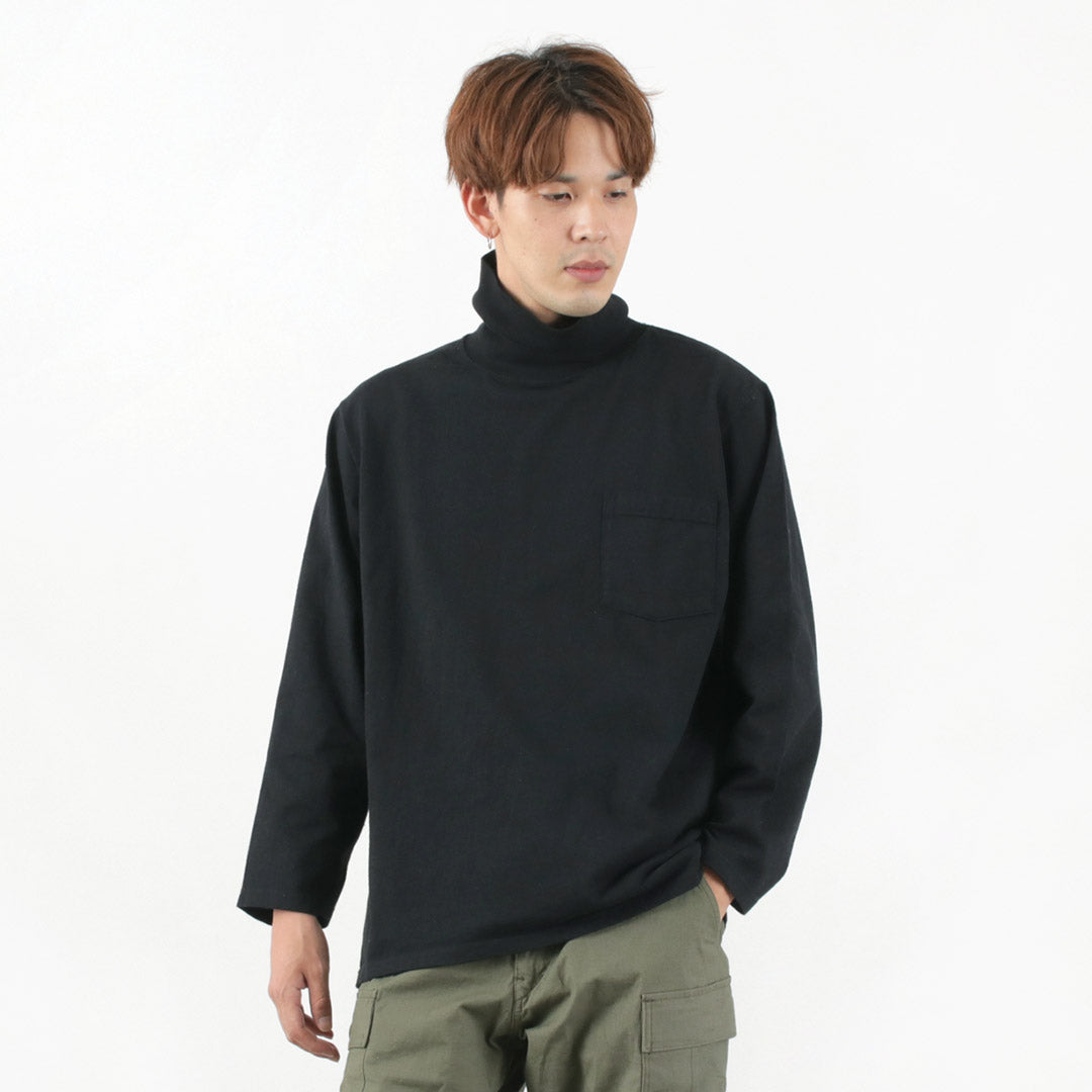 GOODWEAR / Long Sleeve Turtle Neck Pocket Tee