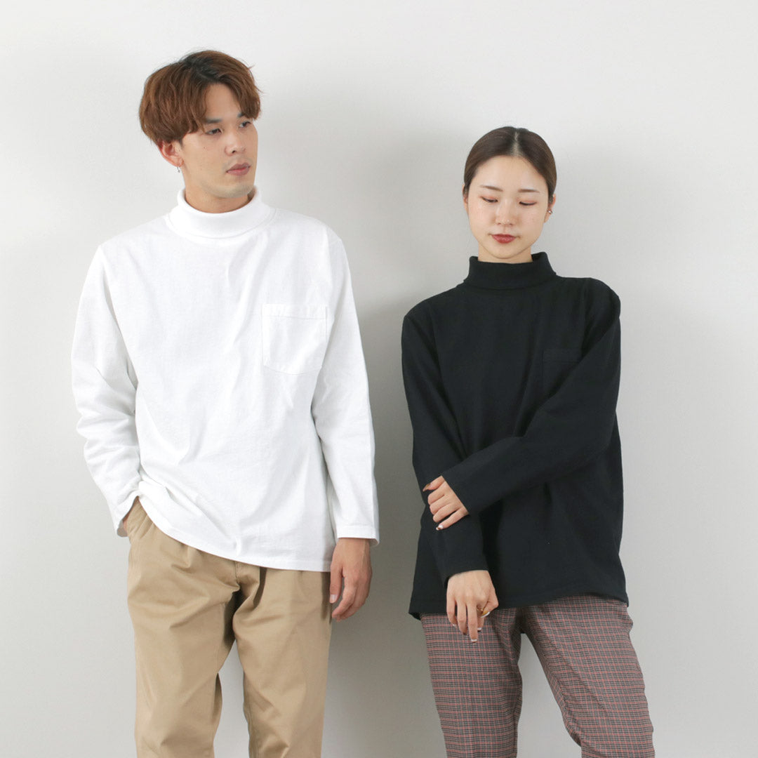 GOODWEAR / Long Sleeve Turtle Neck Pocket Tee