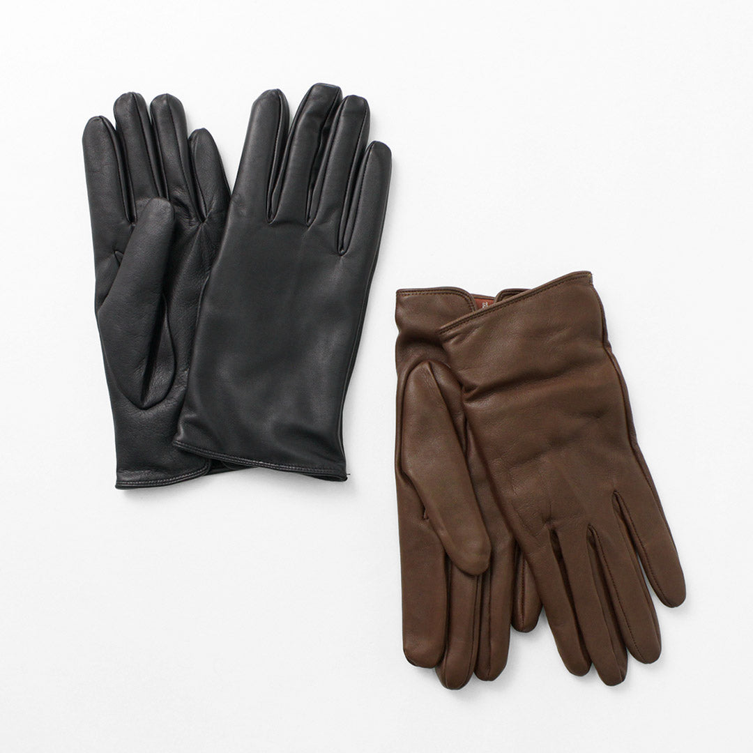 Gants en cuir bisse / bisley / cachemire