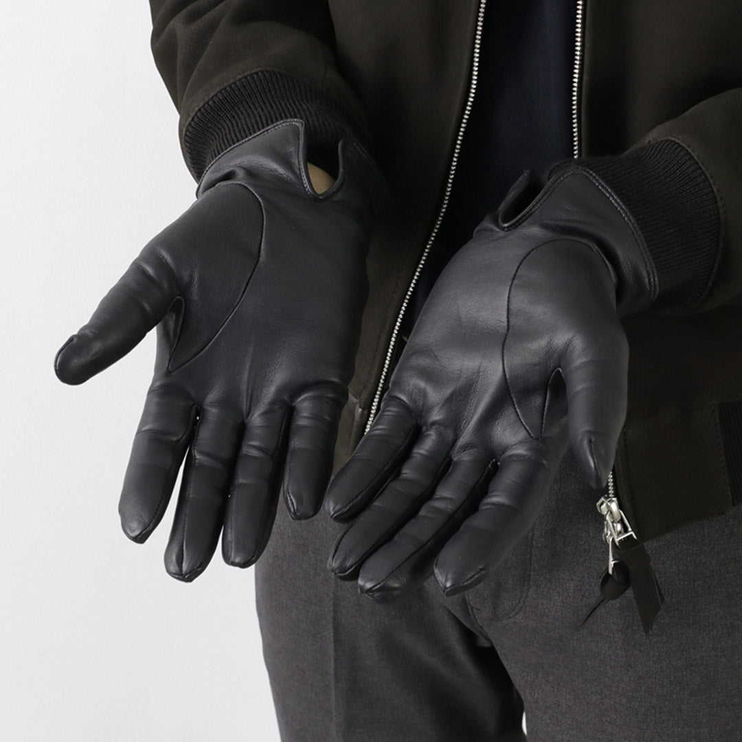 DENTS / Bisley / Cashmere-lined leather gloves