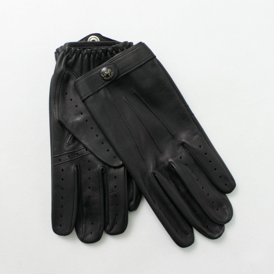 Gants en cuir dentés / fleming / perforés