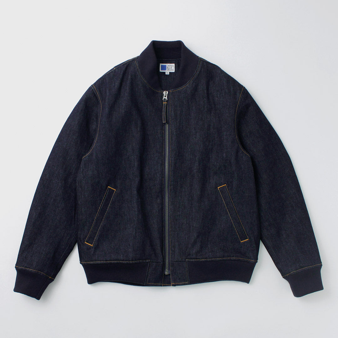 Japon Blue Jeans / 13,5 oz Crunch Denim Bomber Jacket