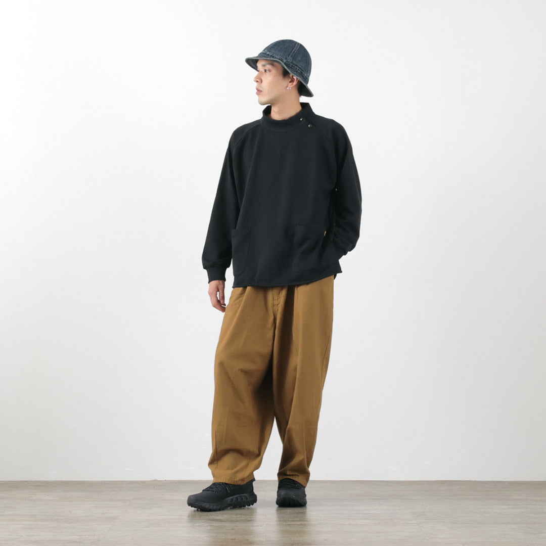 Manos lentas / espalda Satin Poofy Tuck Pants