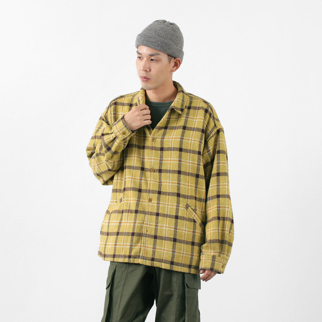 REMI RELIEF / Jazz Check Wide SHIRT CPO Shirt Jacket