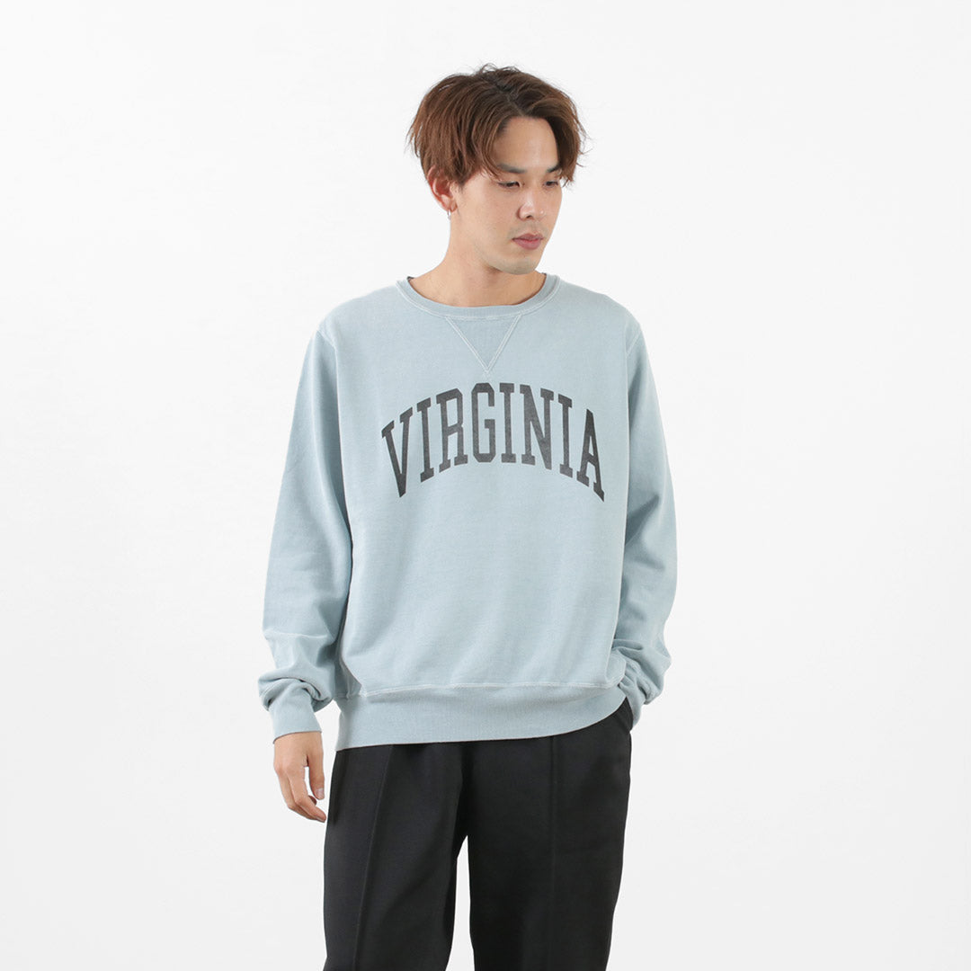 REMI RELIEF / SP processed back pile crew (VIRGINIA) Sweatshirt