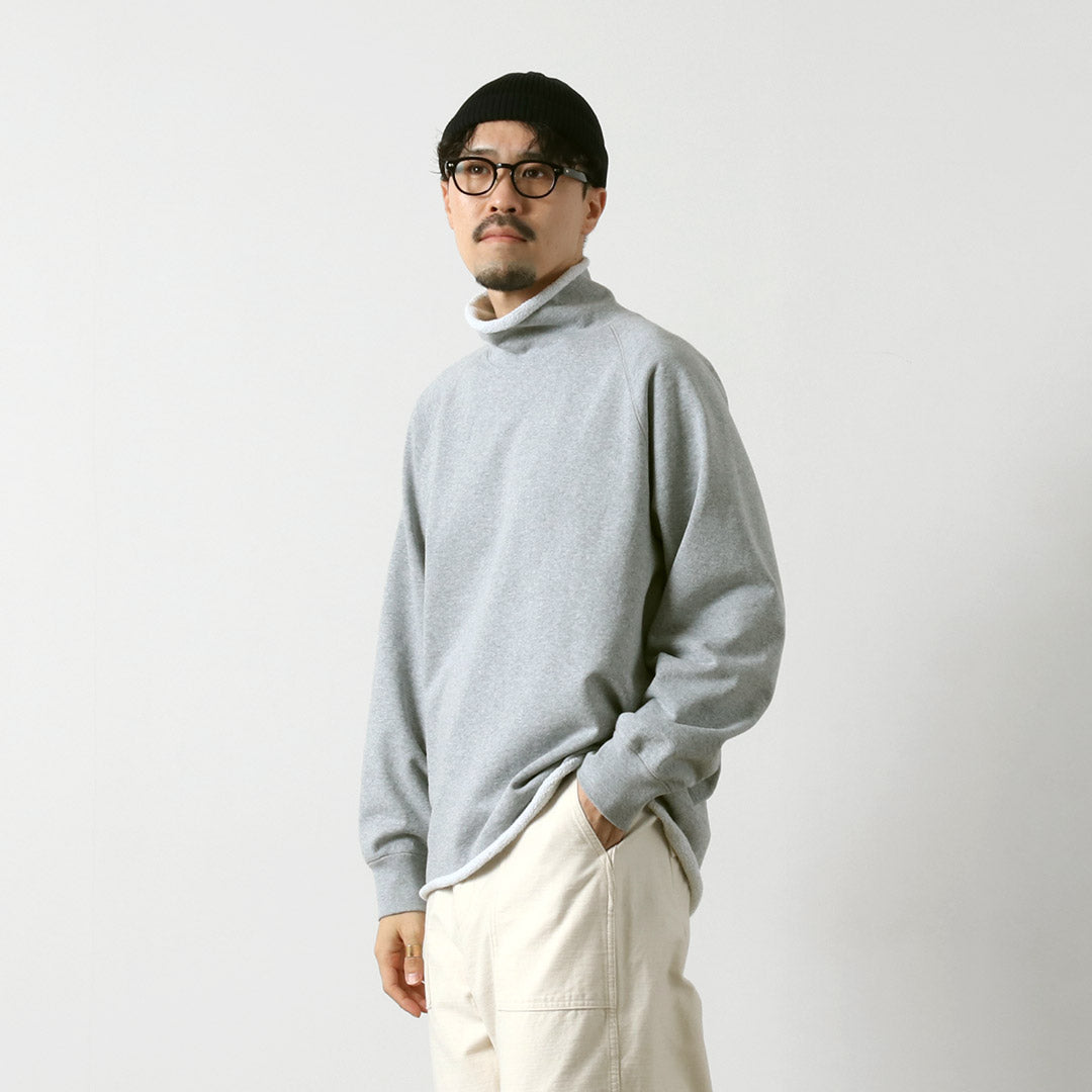 WALLA WALLA SPORT / 13oz Roll Neck Turtleneck Sweatshirt