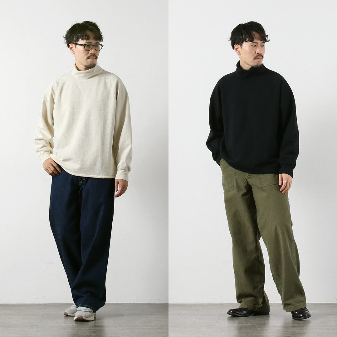 WALLA WALLA SPORT / 13oz Roll Neck Turtleneck Sweatshirt