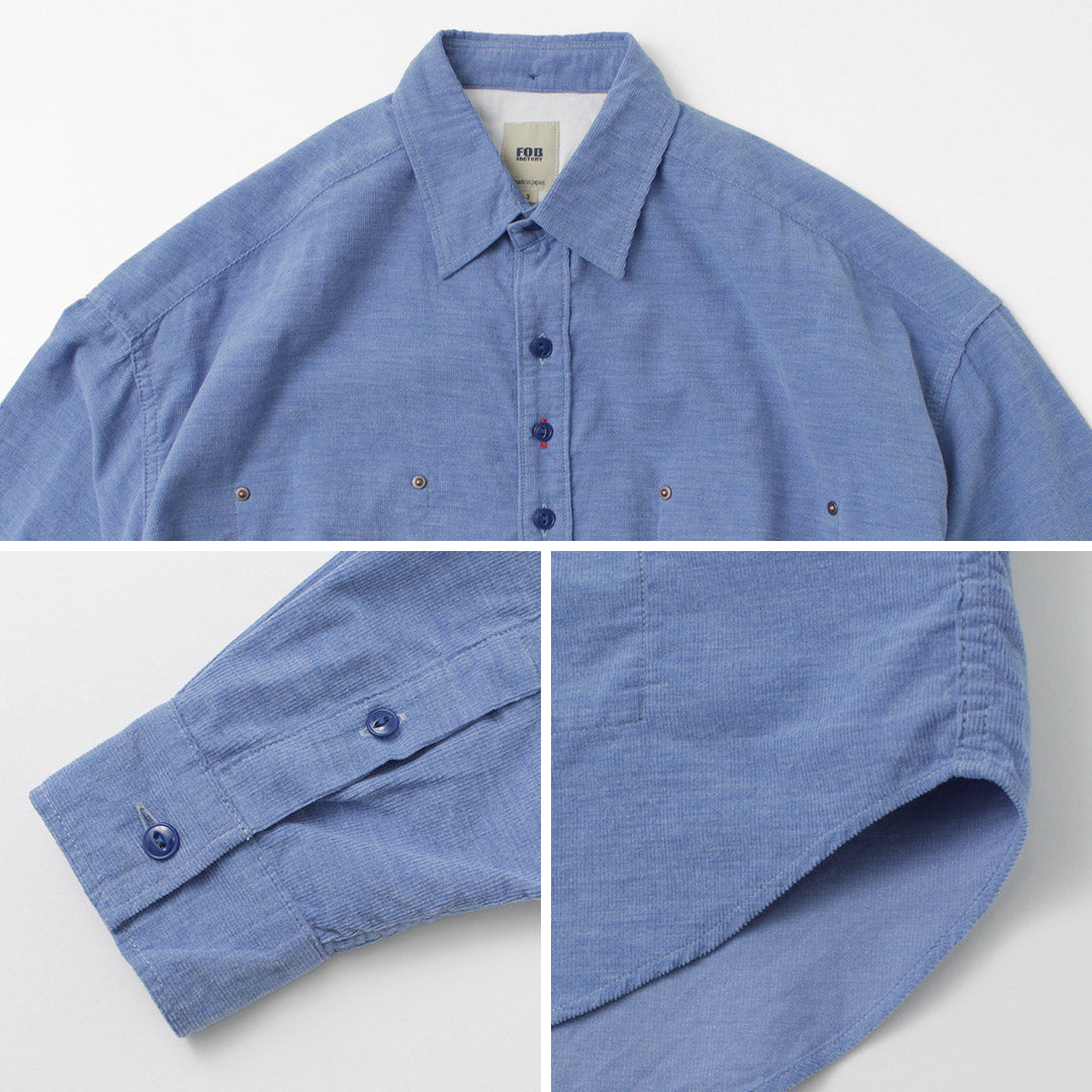 FOB FACTORY / F3482 CORDUROY BALL SHIRT