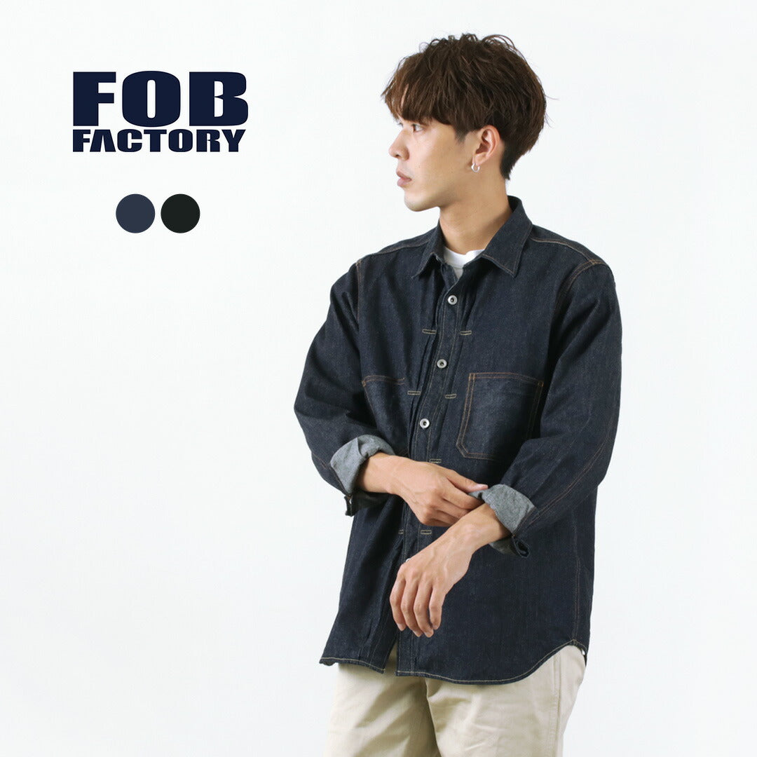 Camiseta menor de fábrica de fob / denim cole