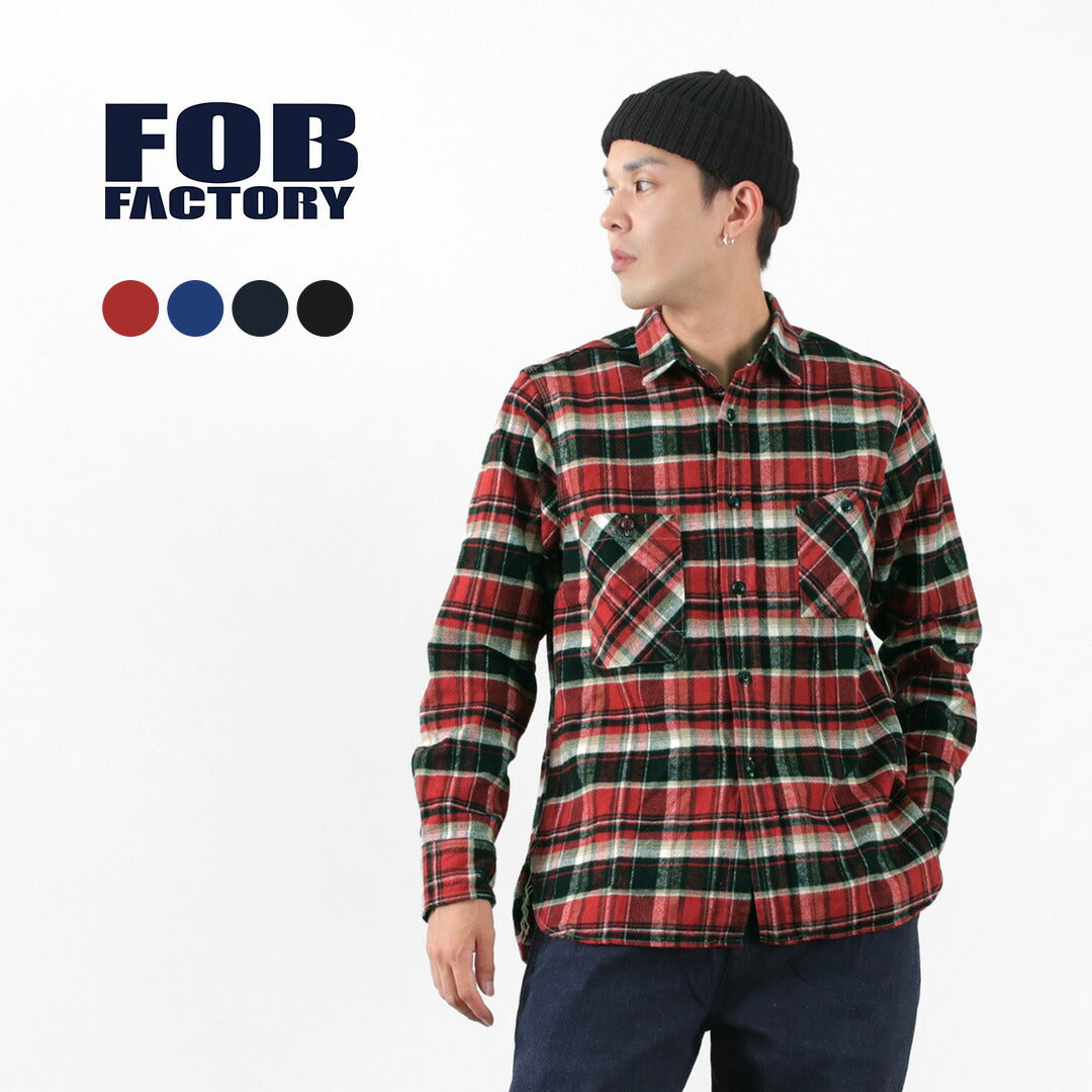 FOB FACTORY / F3481 HEAVY NEL WORK SHIRT