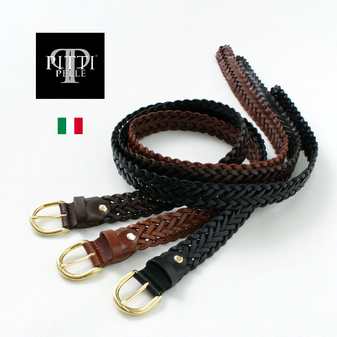 Pitti Pelle / Mesh Leather Belt 30 mm Largeur