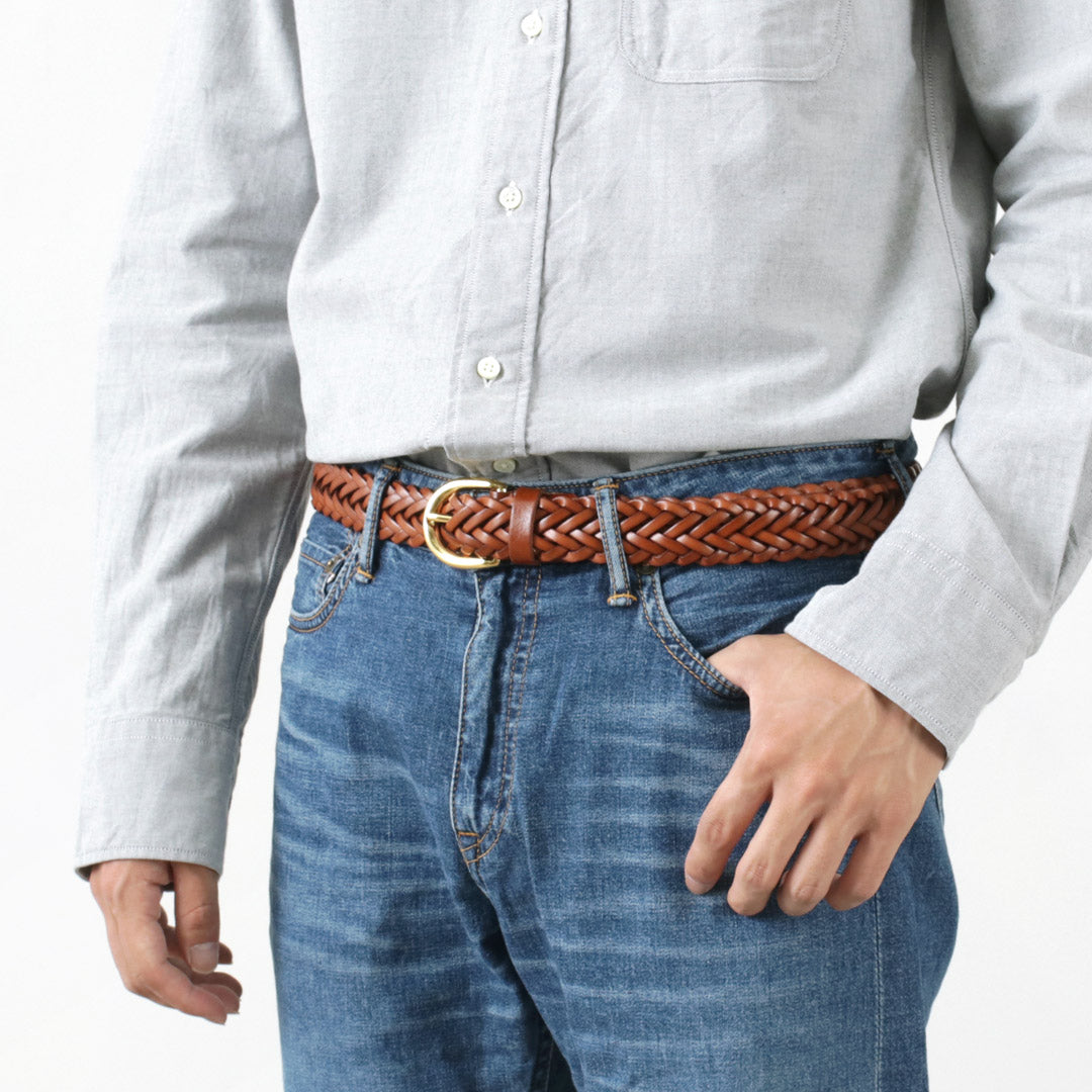 Pitti Pelle / Mesh Leather Belt 30 mm Largeur