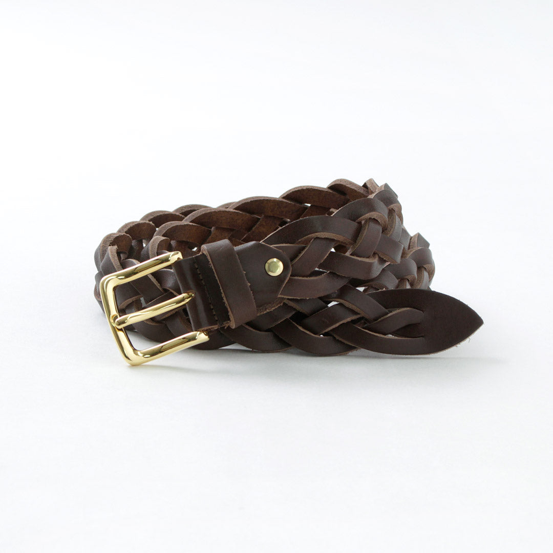 PITTI PELLE / Mesh Leather Belt 35mm width 4mm thick