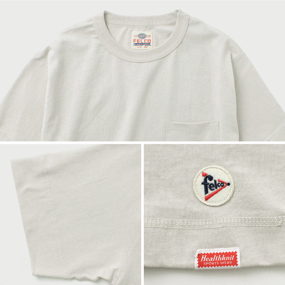 Felco × Health Knit / Crew Neck Pocket Tee