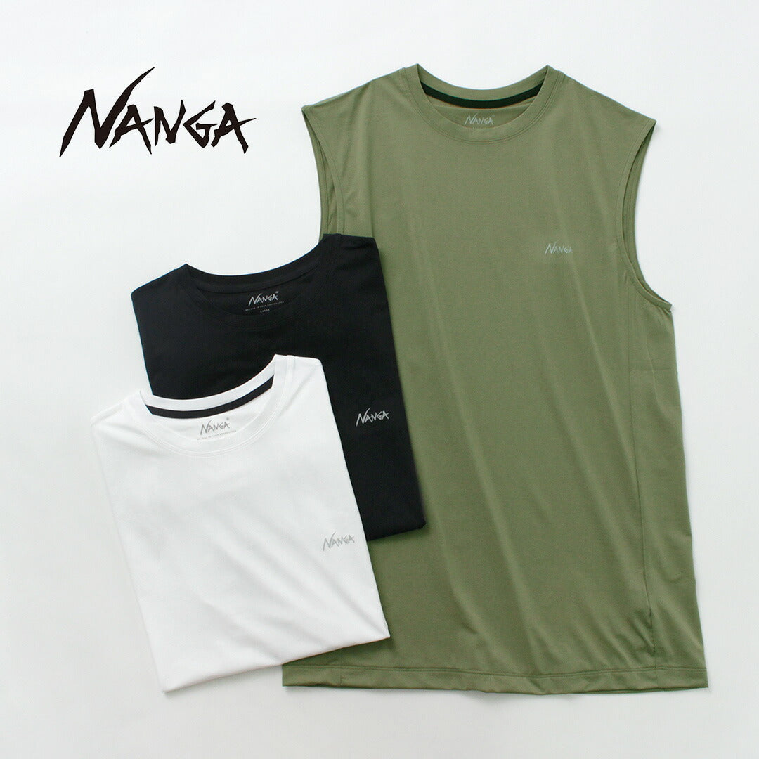 NANGA / Dry base layer no sleeve tee