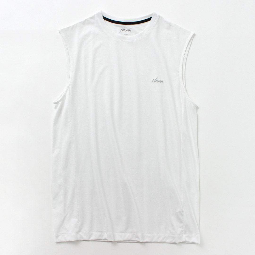 NANGA / Dry base layer no sleeve tee