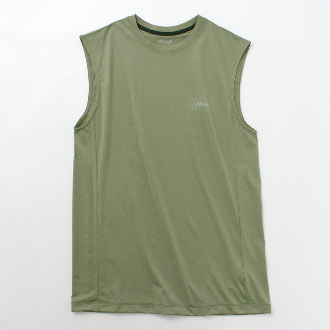 NANGA / Dry base layer no sleeve tee