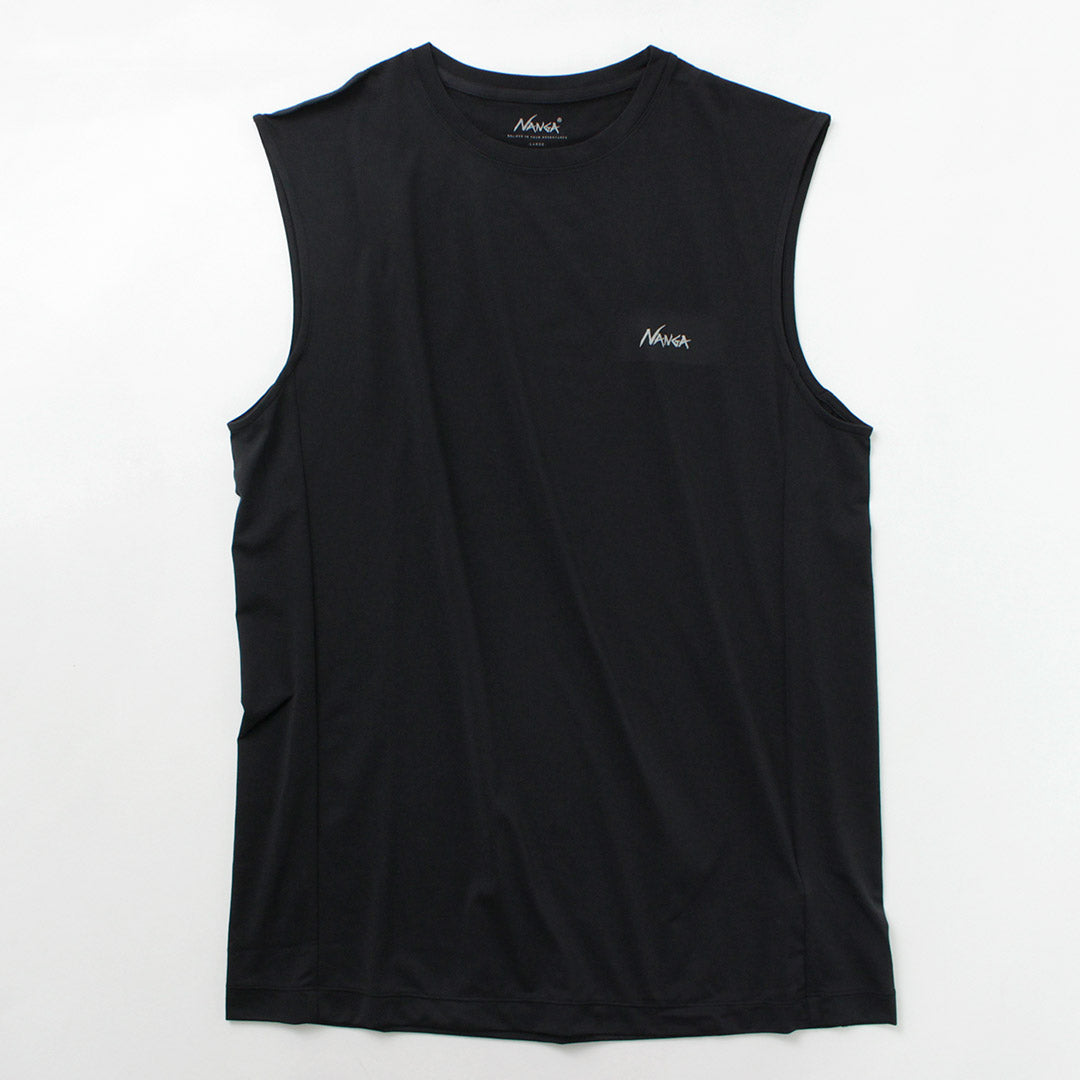 NANGA / Dry base layer no sleeve tee