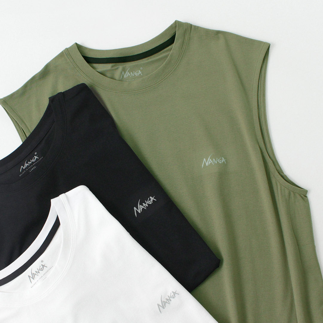 NANGA / Dry base layer no sleeve tee