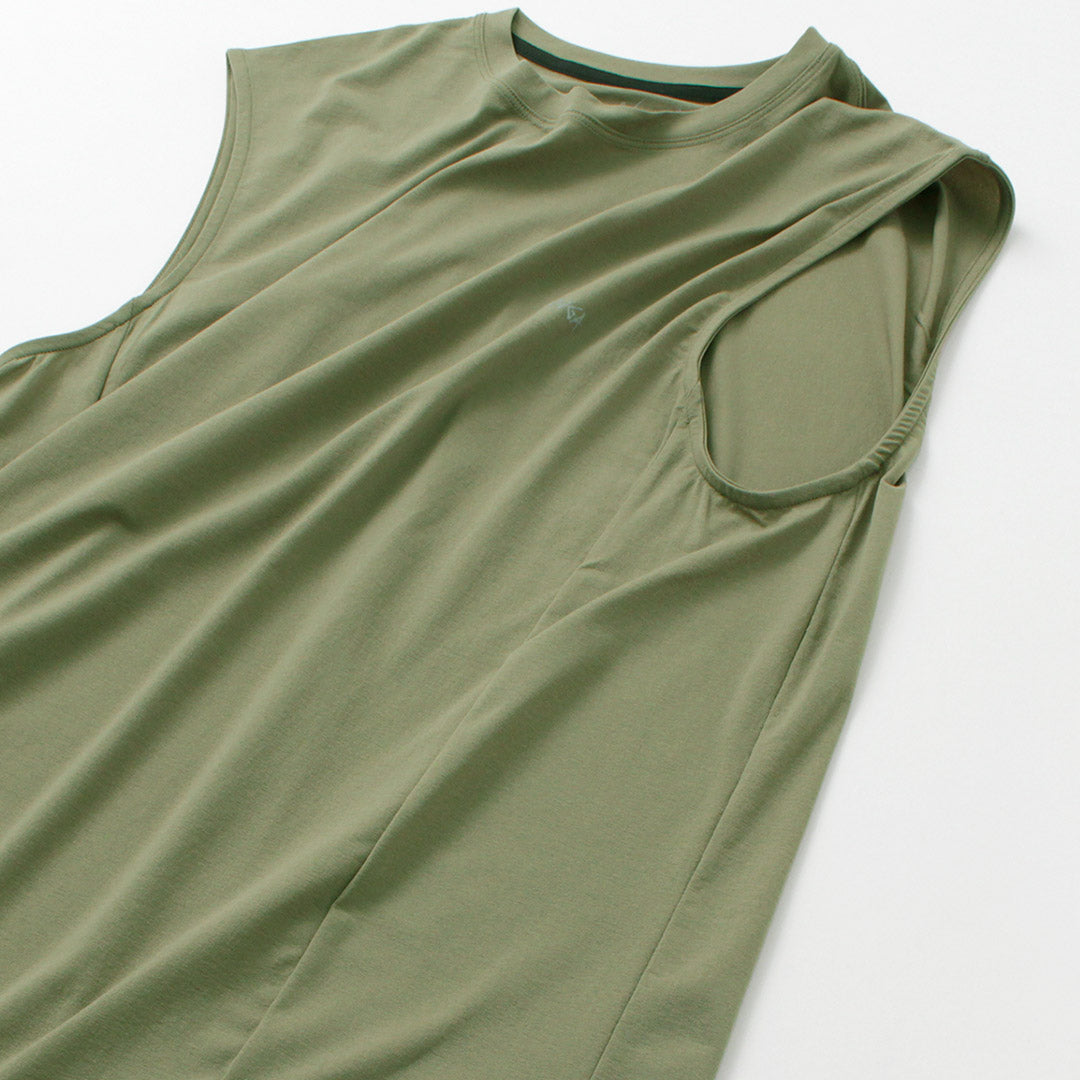 NANGA / Dry base layer no sleeve tee