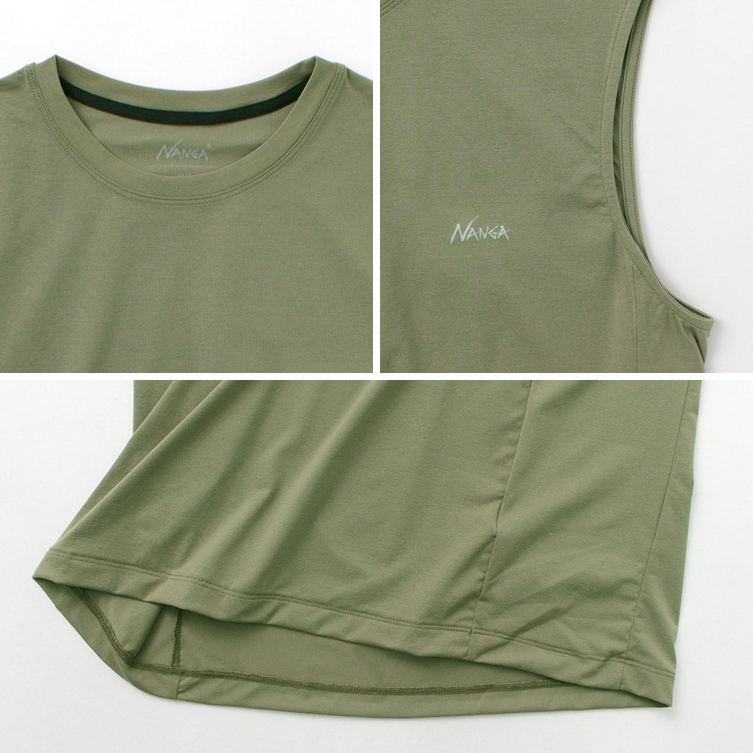 NANGA / Dry base layer no sleeve tee