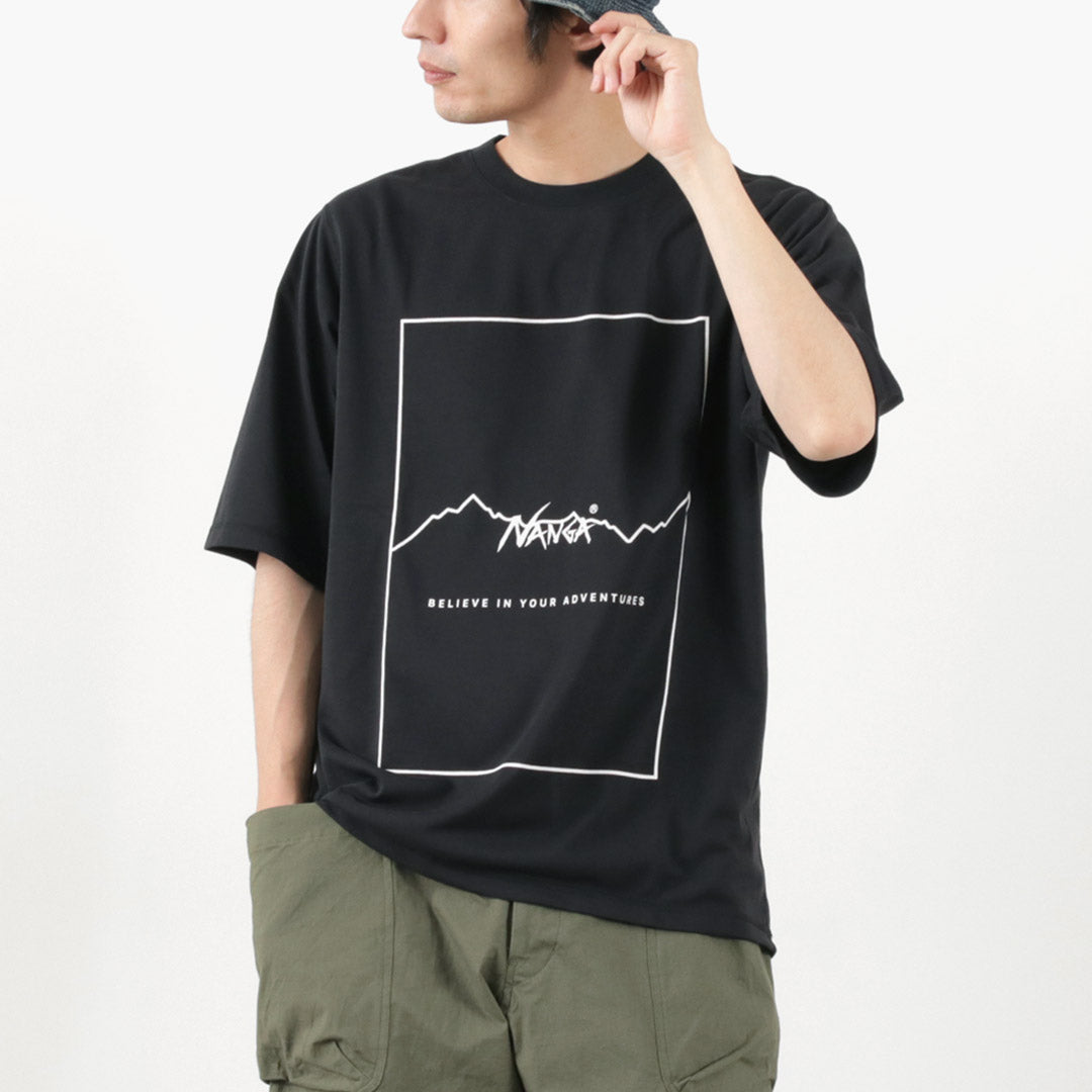 NANGA / Dry Mix Frame Logo Tee