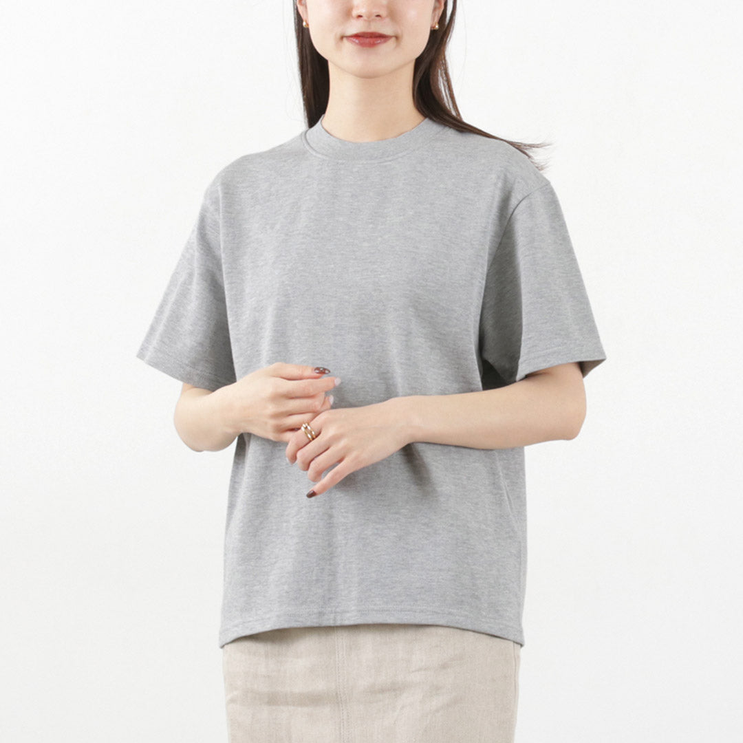 YONETOMI NEW BASIC / Side Round body knitted T-shirt