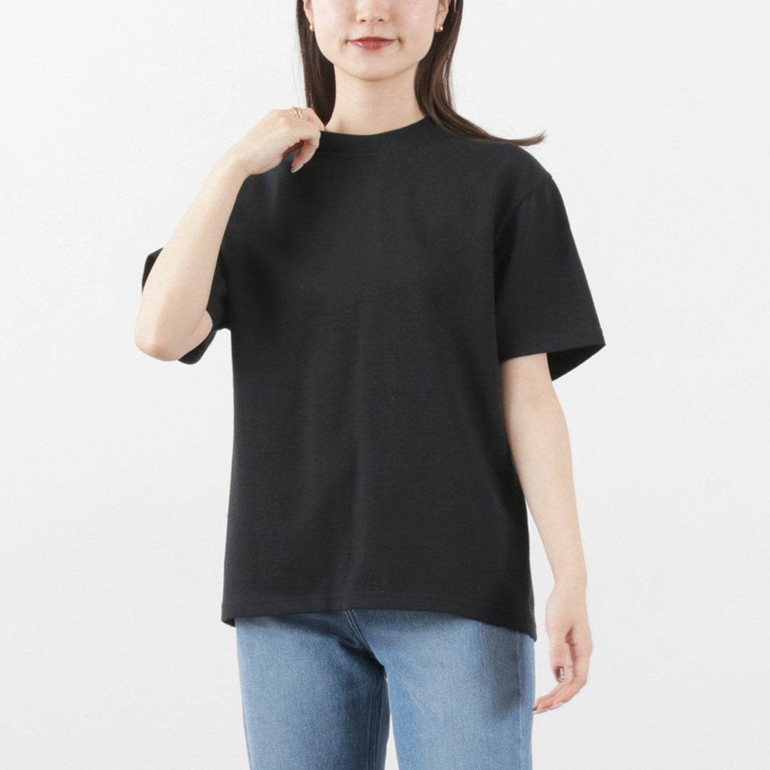 YONETOMI NEW BASIC / Side Round body knitted T-shirt