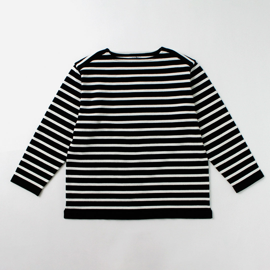 Yonetomi New Basic / Wave Cotton Basque Trearit Pullover