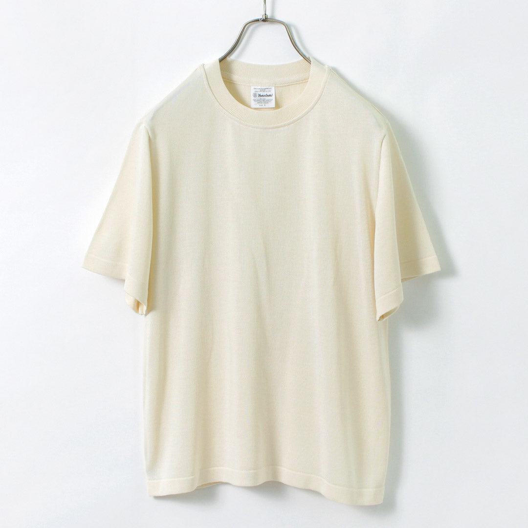 YONETOMI NEW BASIC / Silk Knit T-Shirt