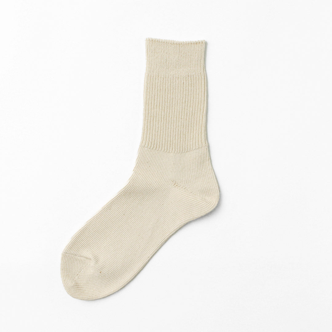 ROTOTO / R1427 Organic Daily 3 Pack Ribbed Crew Socks