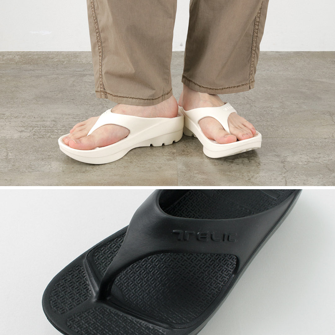 Sandales de plate-forme de récupération télique / double flip flop