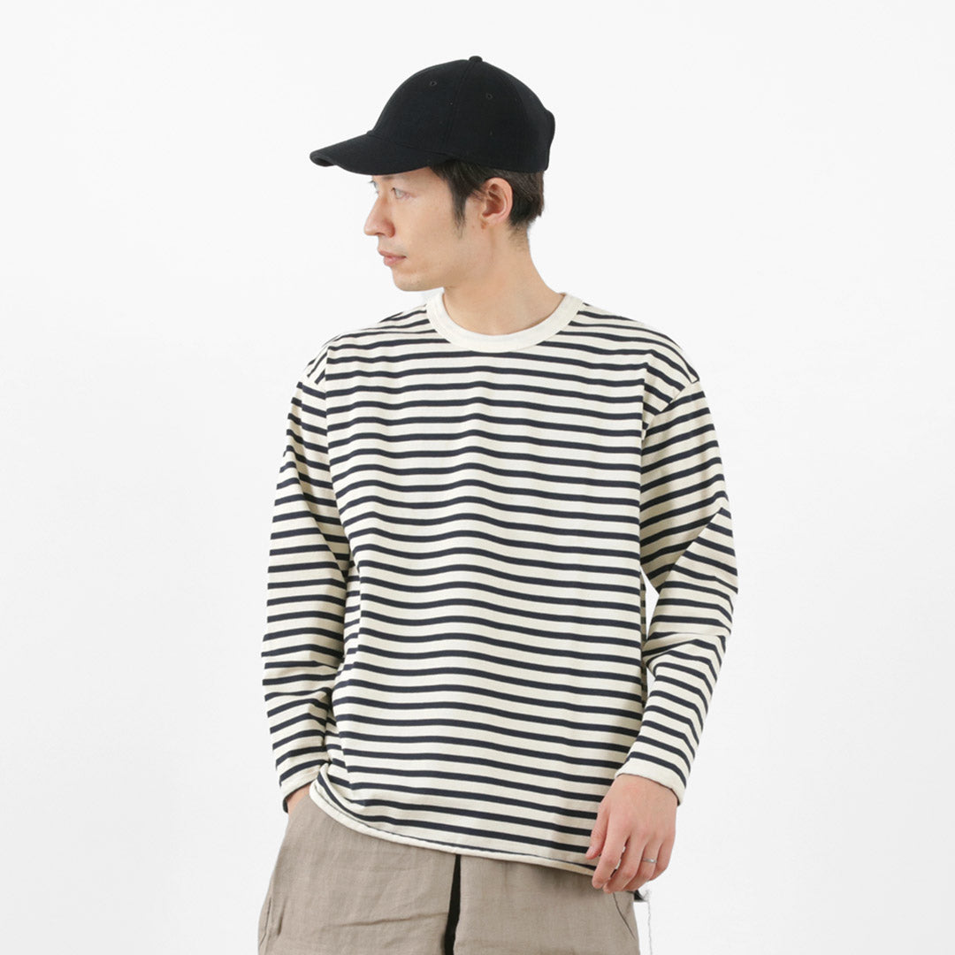 HAVE A GOOD DAY / Striped Loose Long Sleeve T-Shirt