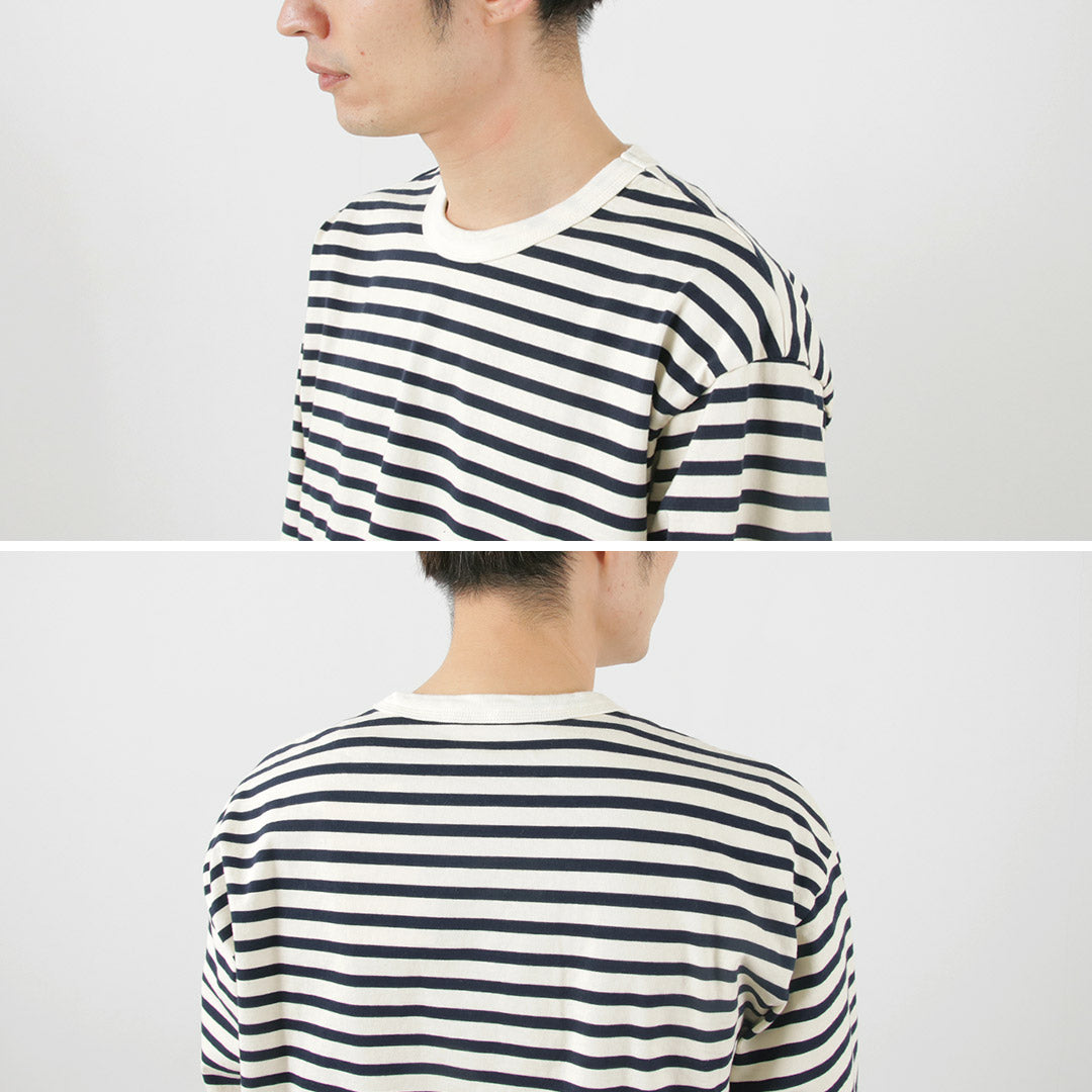 HAVE A GOOD DAY / Striped Loose Long Sleeve T-Shirt