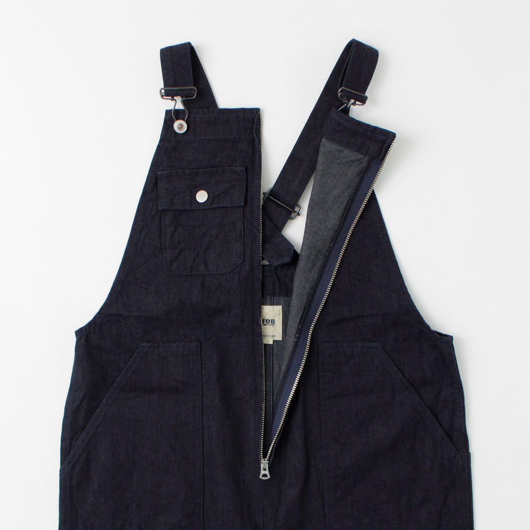 FOB FACTORY / F0517 Denim overalls one wash