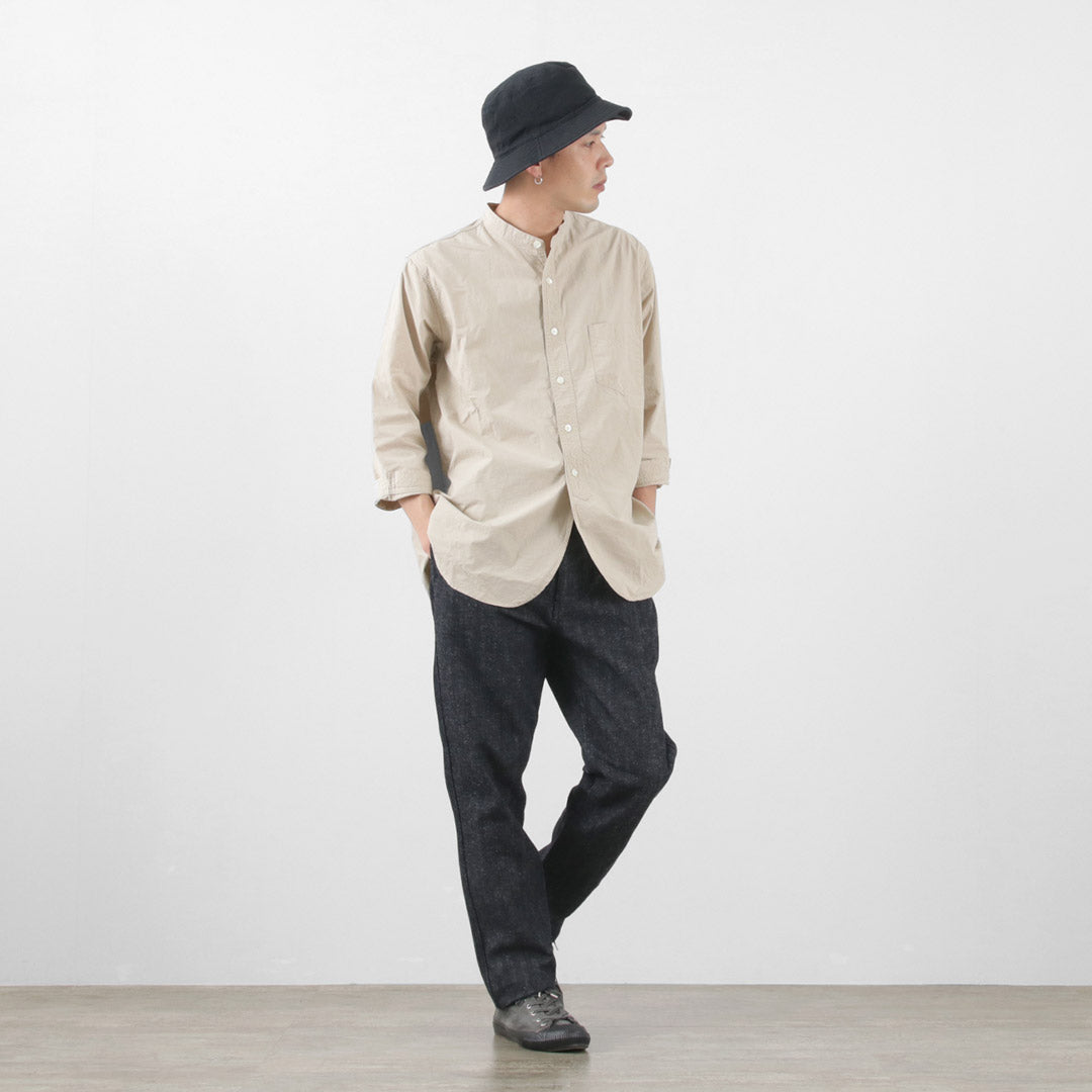 FOB FACTORY / F0516 Cotton hemp herringbone Trouser