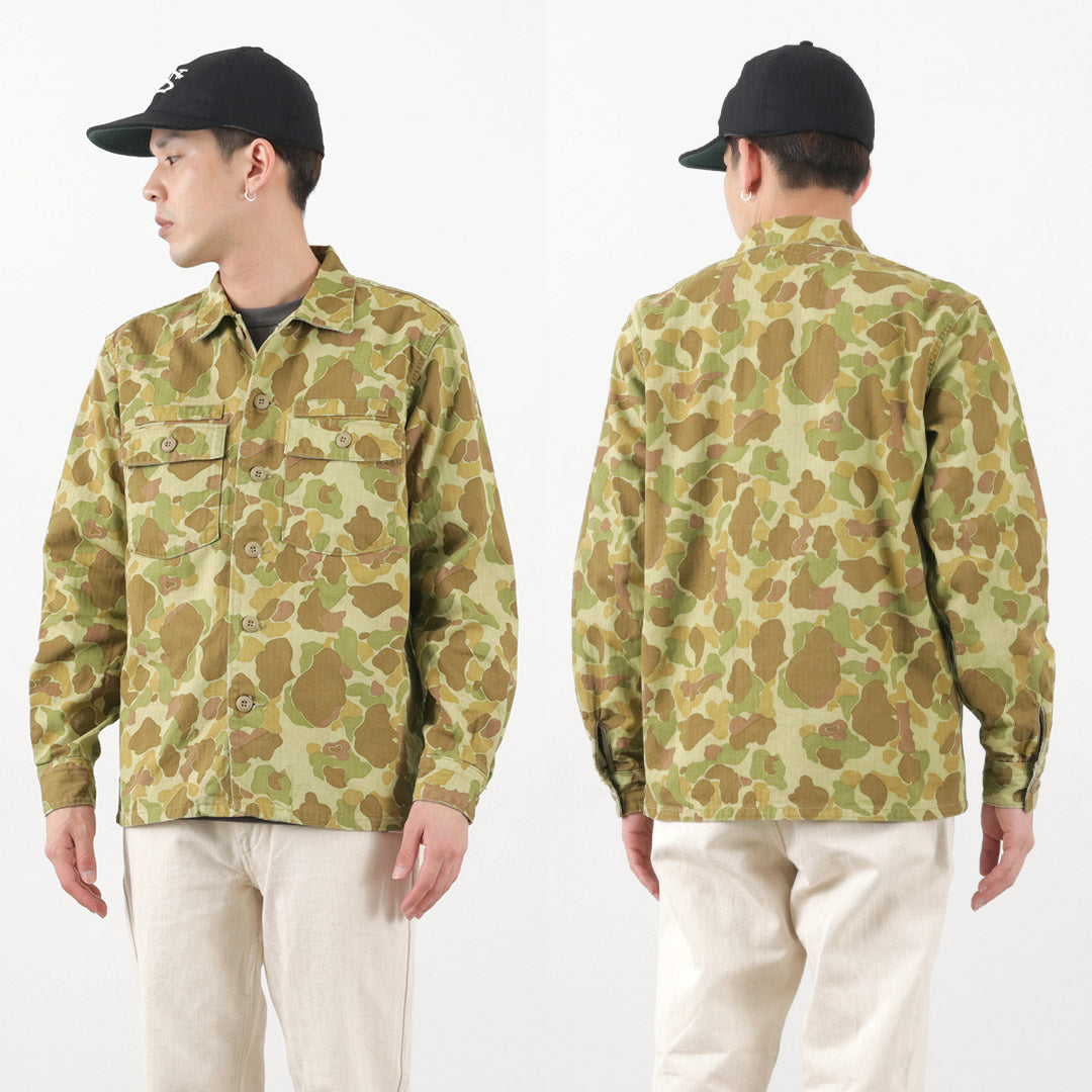 Fob Factory / F2362 Veste de chemise de fatigue Camo