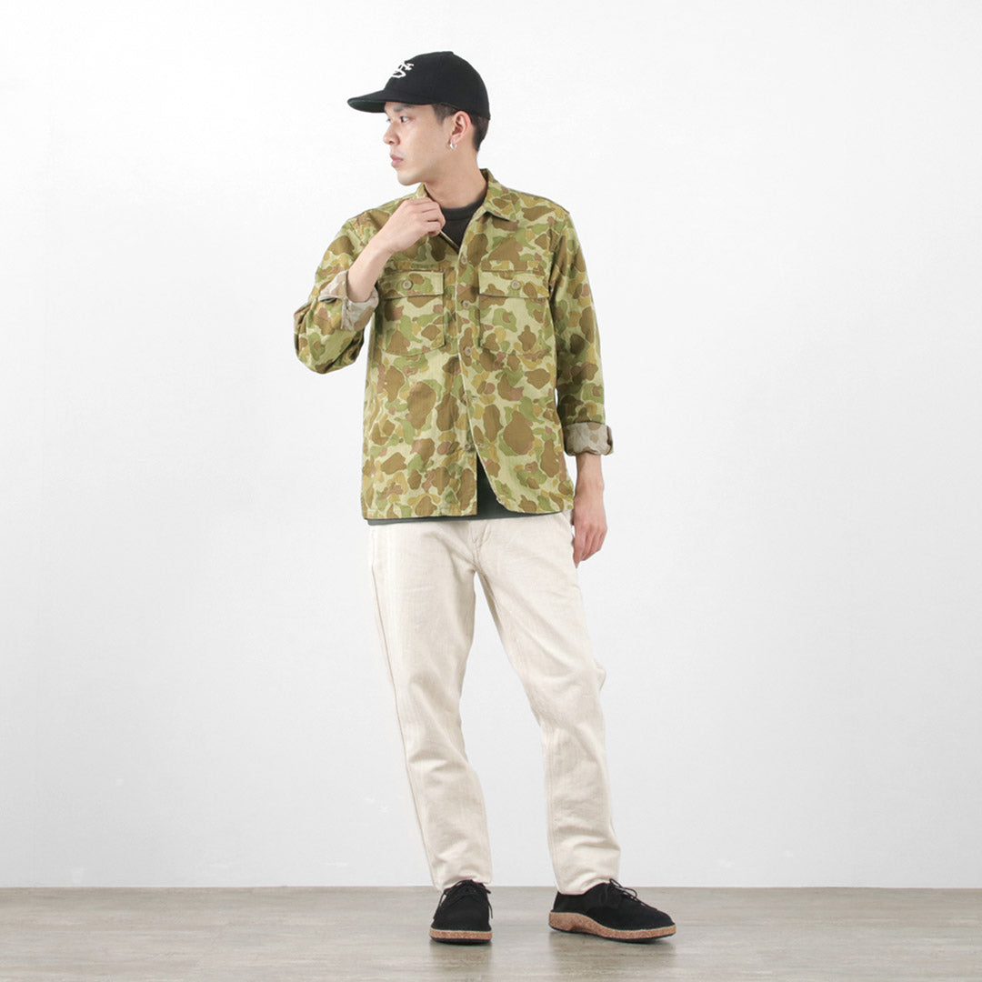 Fob Factory / F2362 Veste de chemise de fatigue Camo