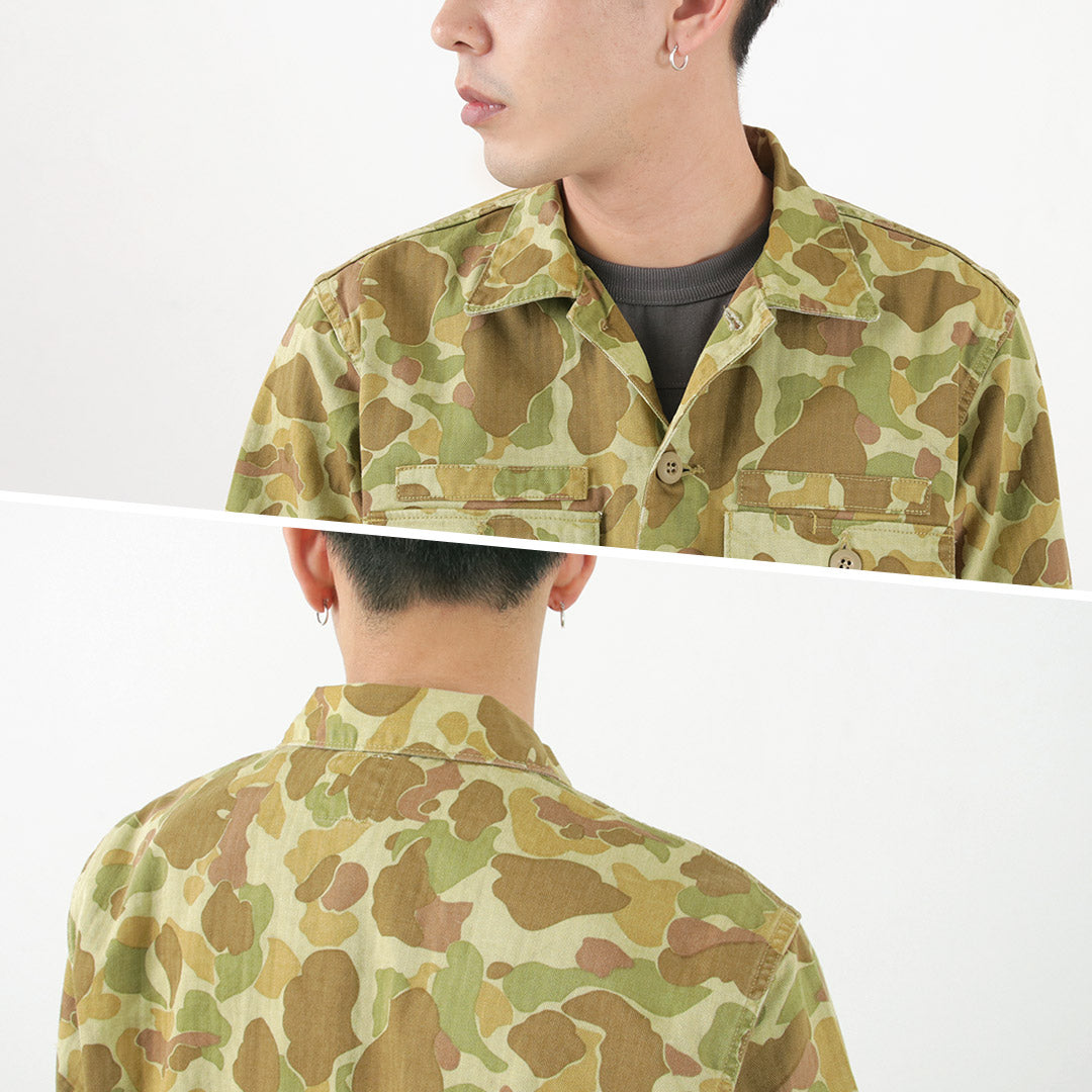 FOB FACTORY / F2362 Fatigue shirt jacket camo