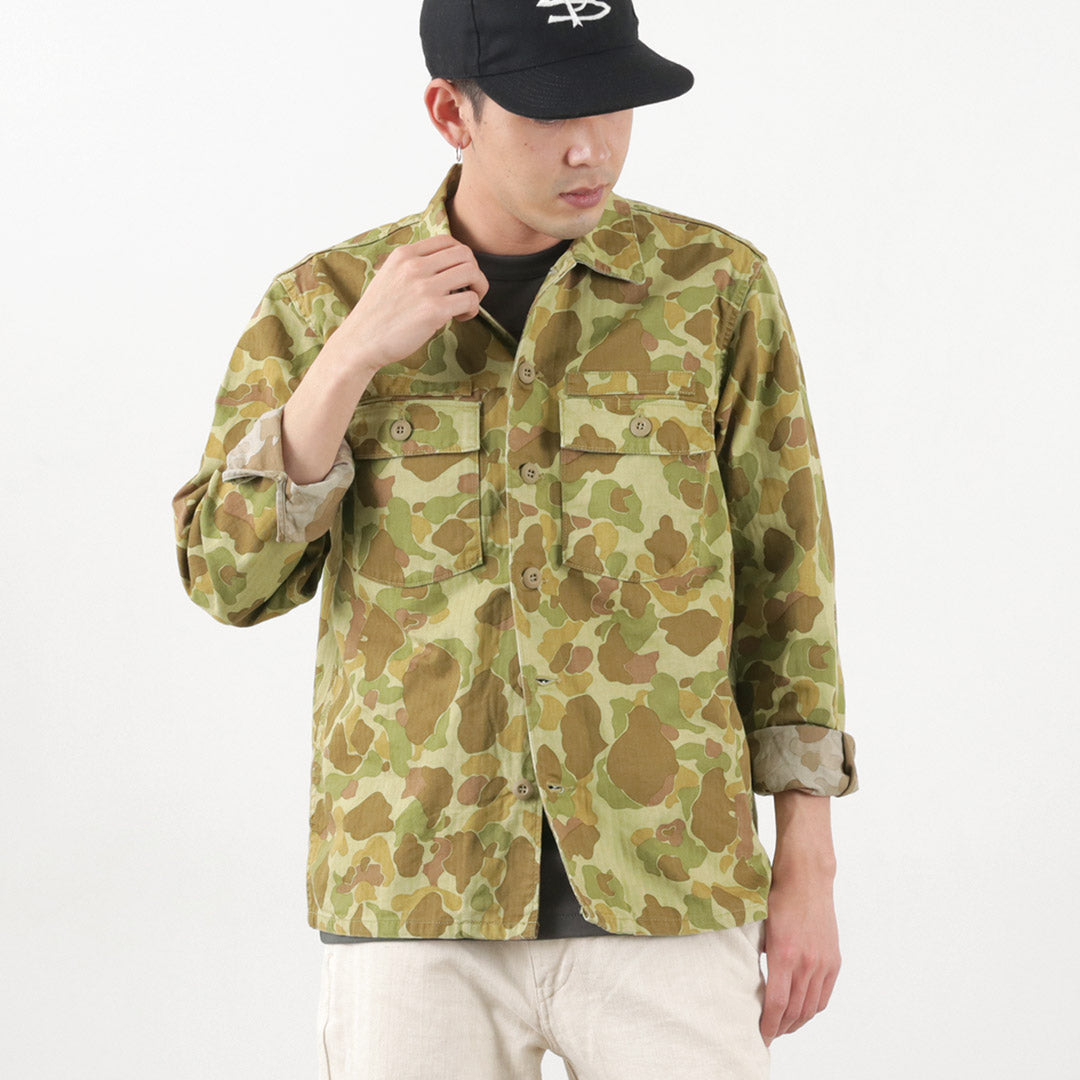 FOB FACTORY / F2362 Fatigue shirt jacket camo