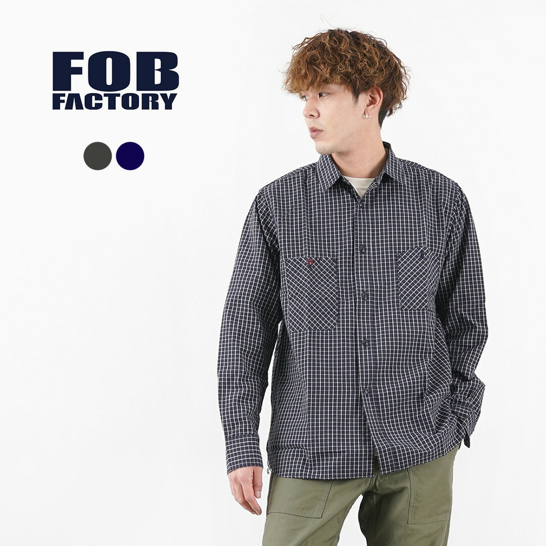 FOB Factory / F3489 그래프 점검 작업 셔츠